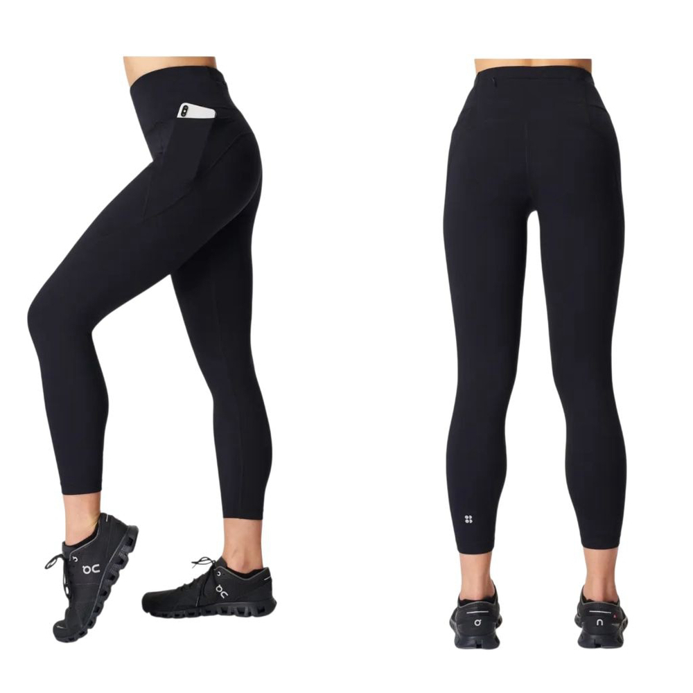 Sweaty Betty Black The Power 7/8 Length Leggings XS Pockets